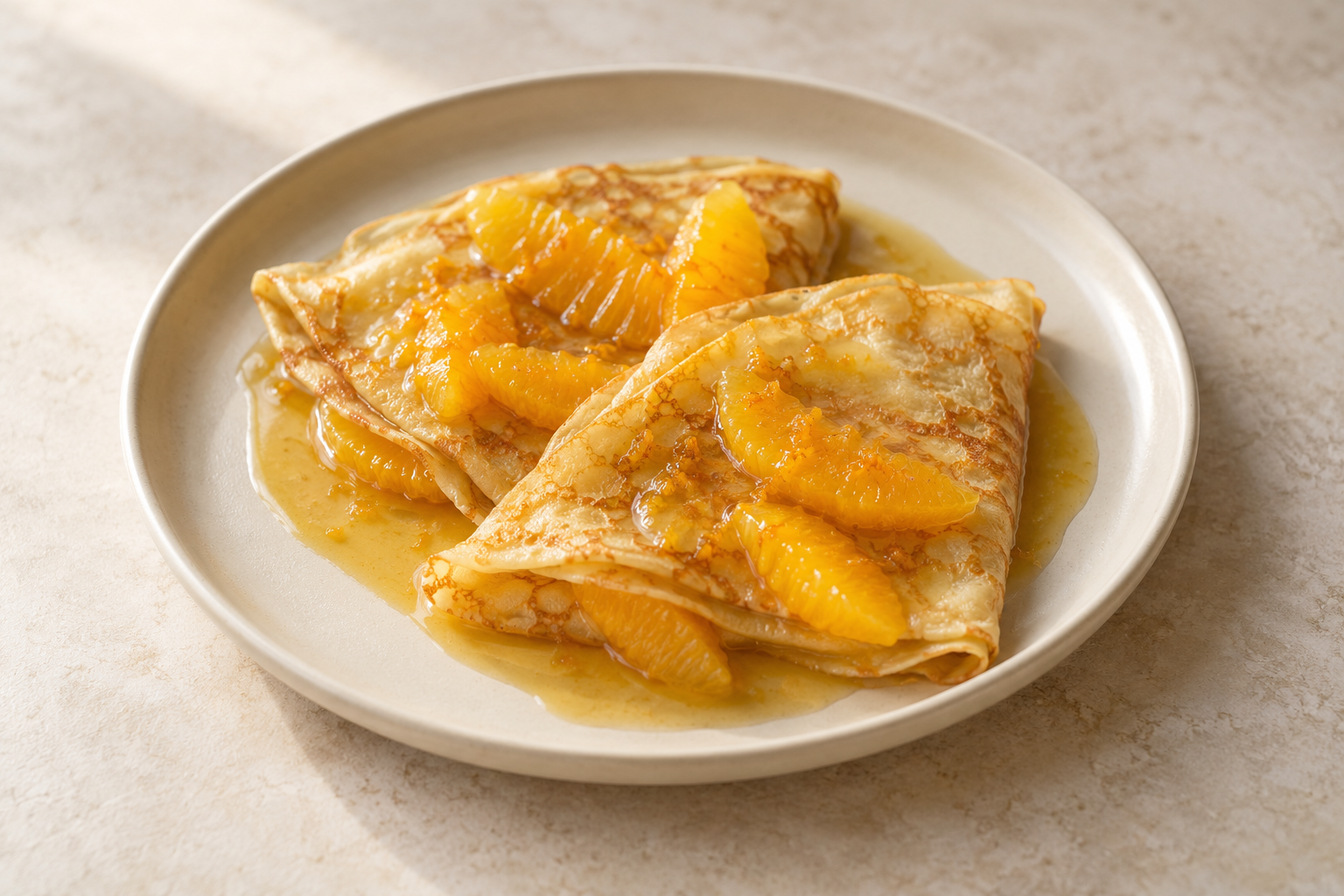 꿀오렌지 크레페 / Honey Orange Crêpes