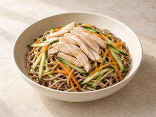 꿀간장 치킨 메밀샐러드 / Honey Soy Chicken Soba Salad