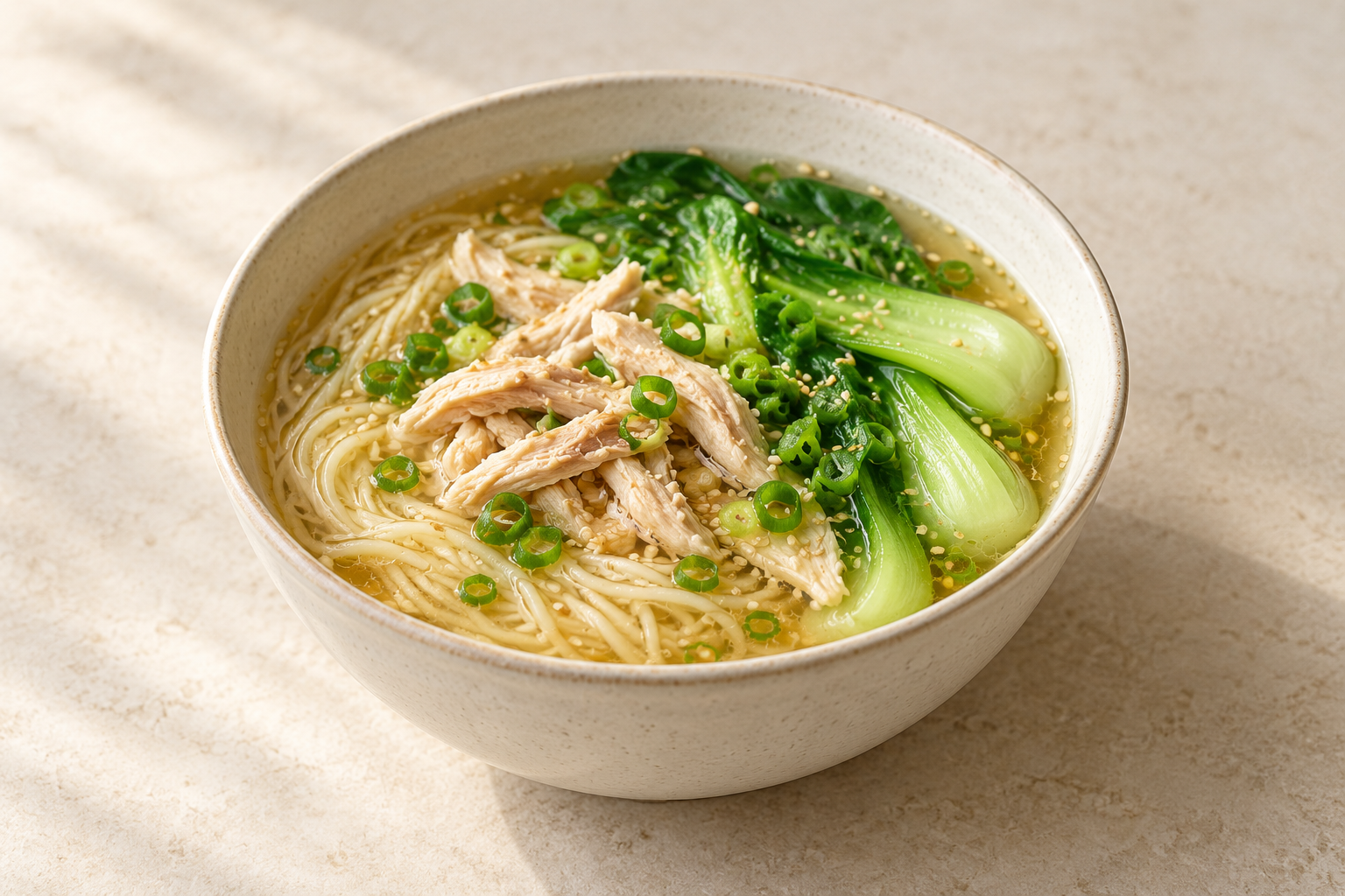 꿀간장 닭고기 참깨국수 / Honey Soy Chicken Sesame Noodle Soup