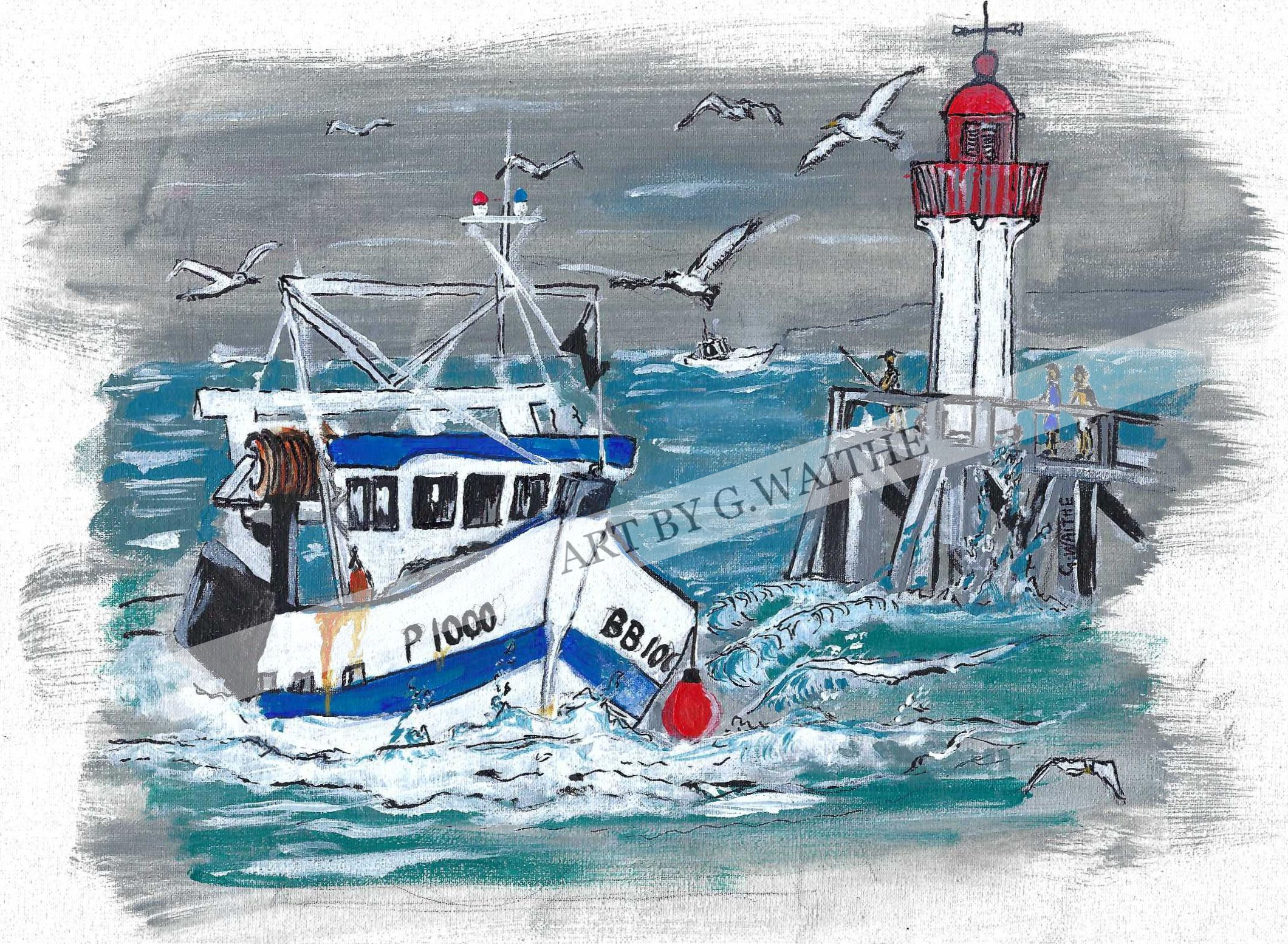 The Calm Before the Storm (20" x 16")