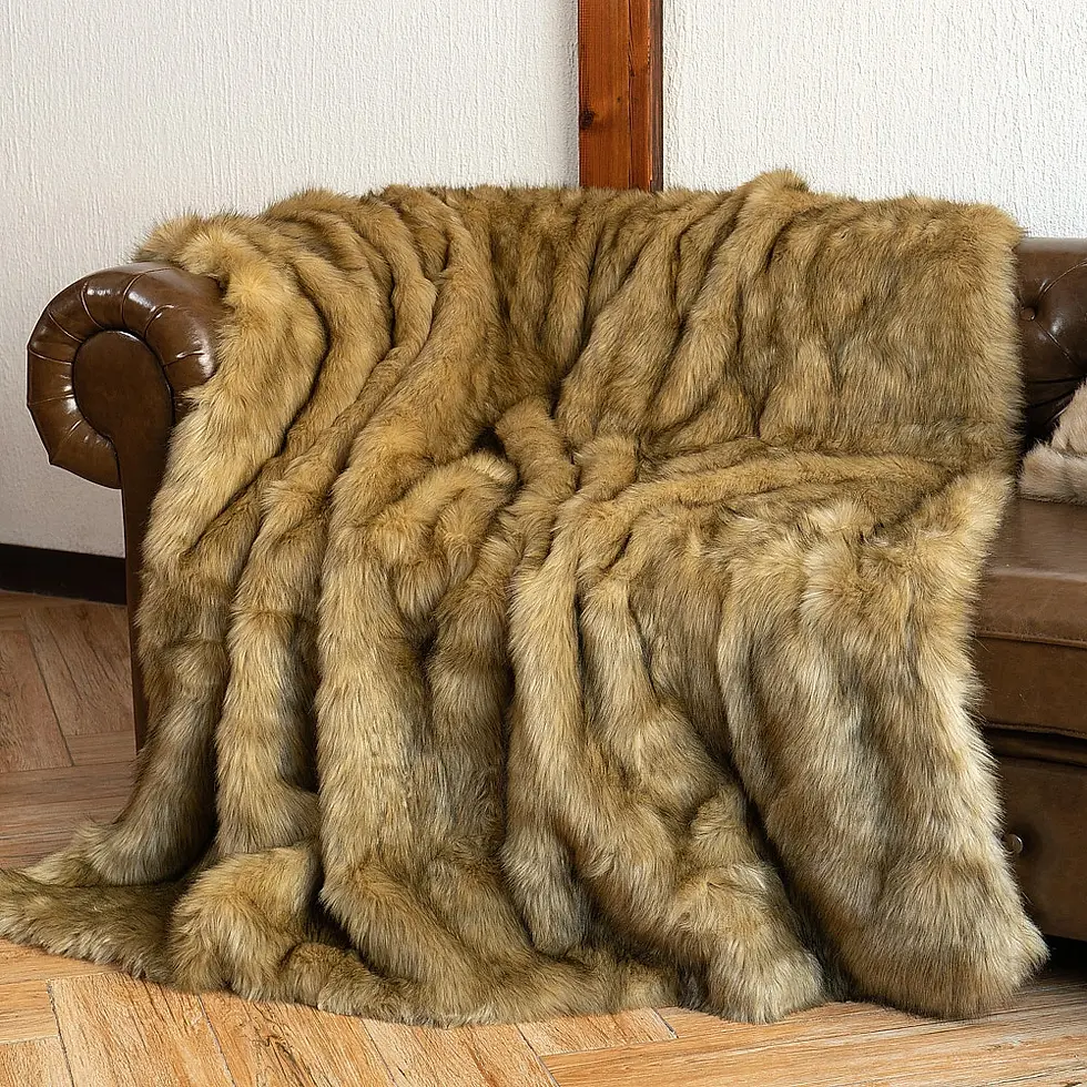 Thumbnail: Faux Fur Throw Blanket