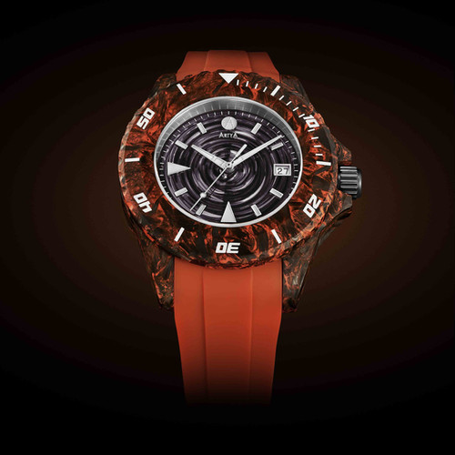 ArtyA Orange Carbon Black Wave