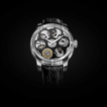 Russian roulette-inspired Swiss watch, unique dial