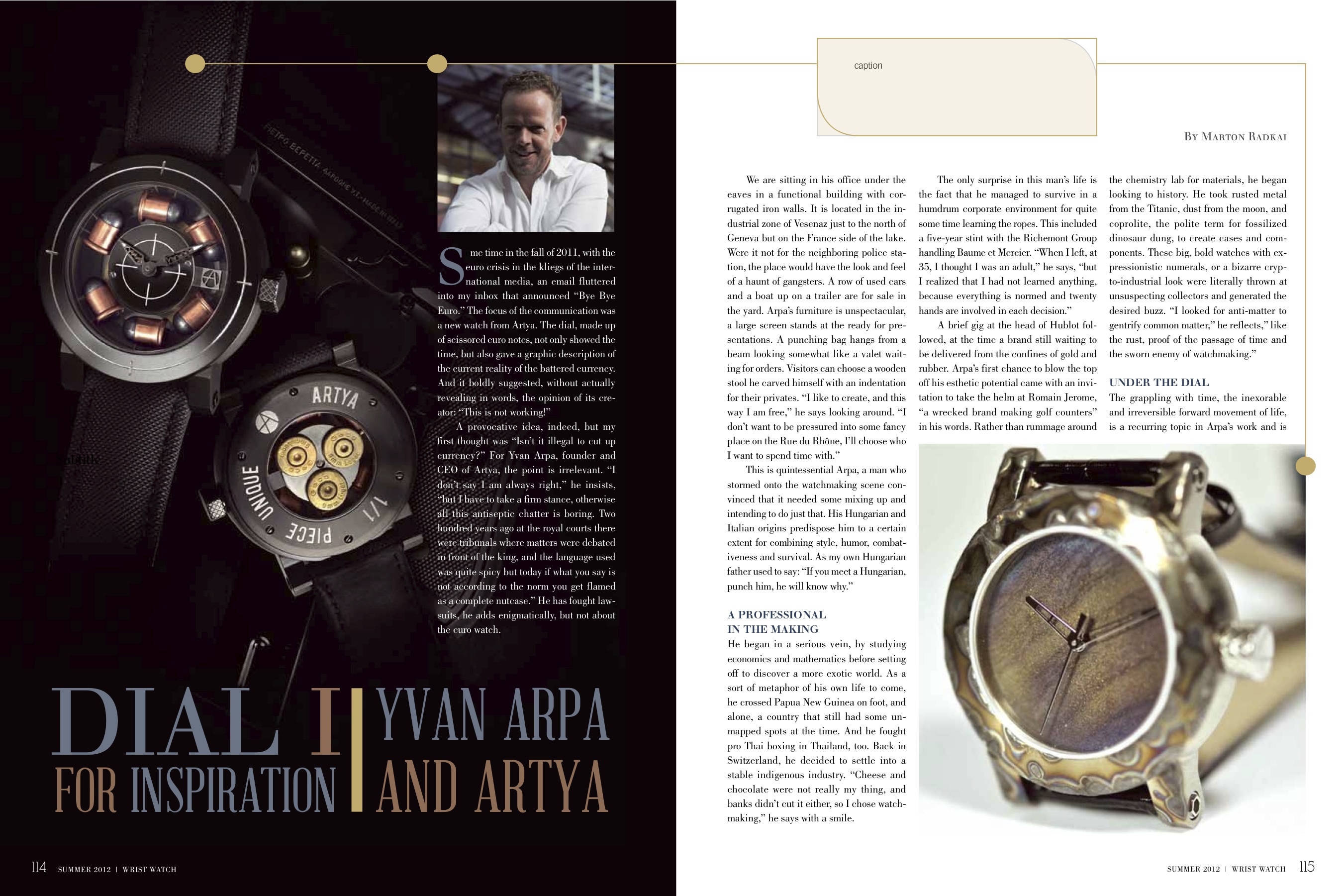 Press Artya Watches