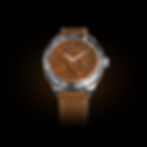 Swiss watch with real tobacco leaf dial