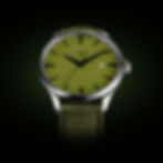 Green enamel dial, Swiss automatic watch