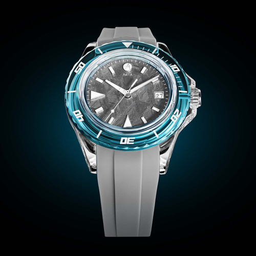 ArtyA AquaSaphir Meteorite Cyan Bezel