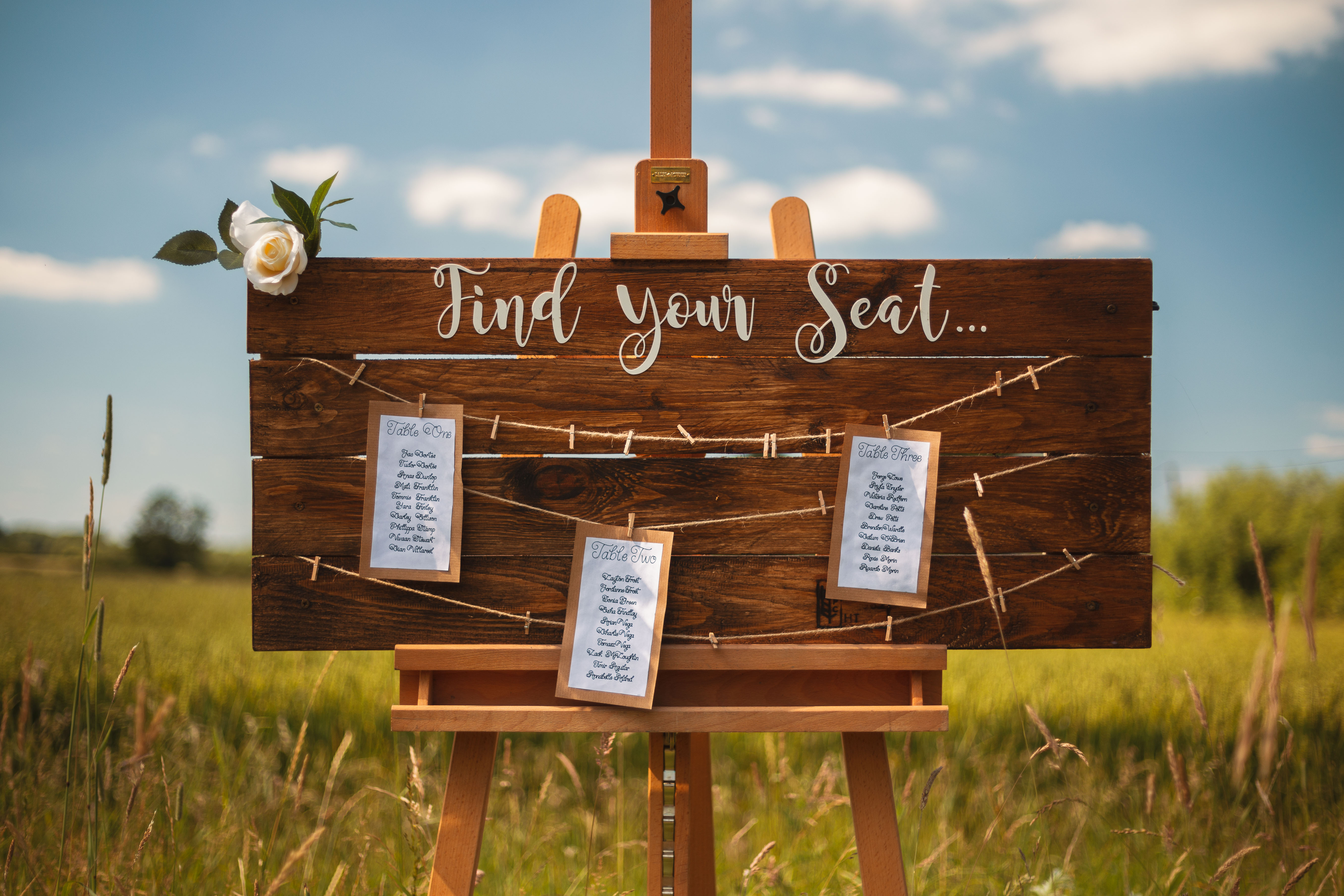 Wooden Table Plan Board