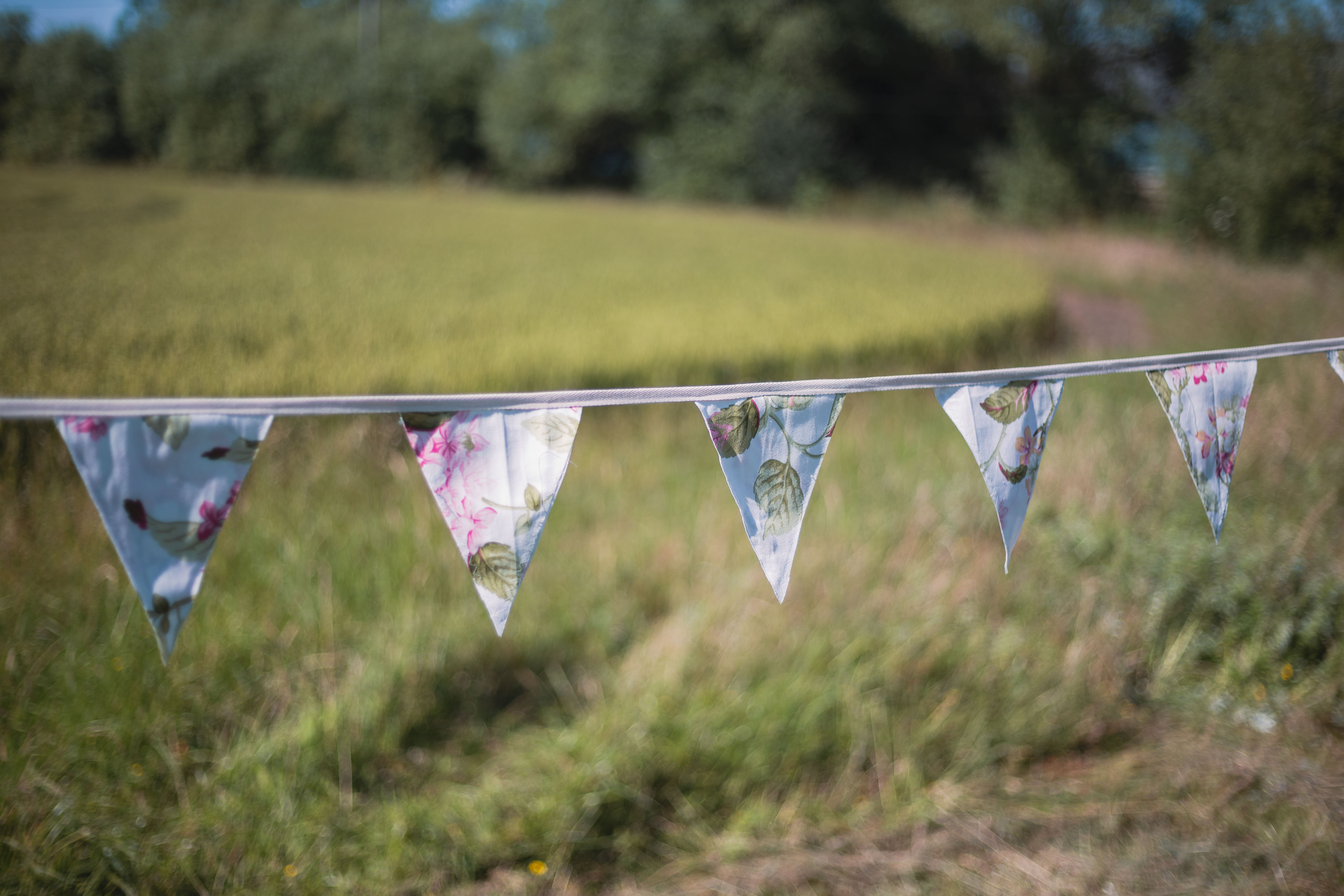 Floral Fabric Bunting