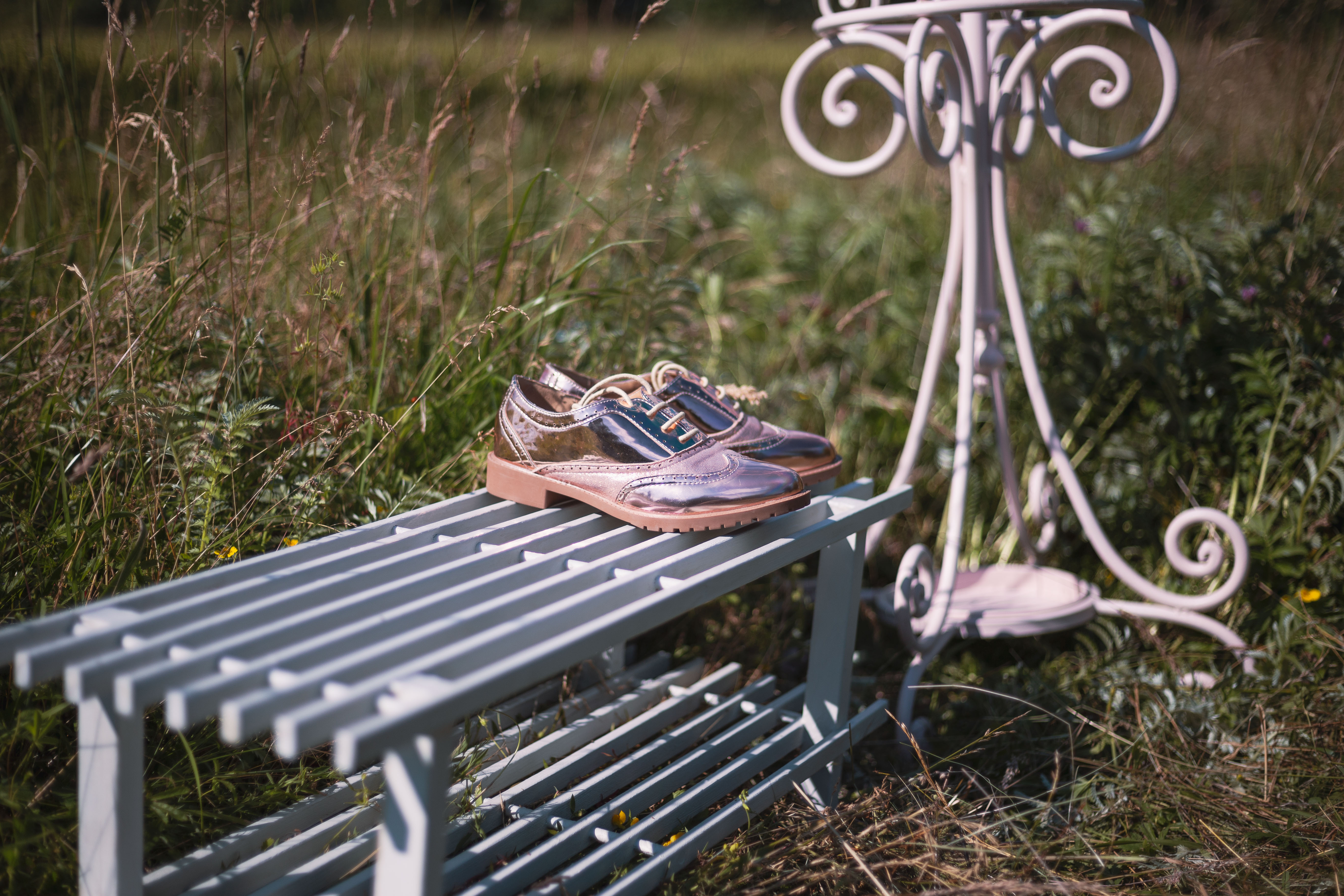 Grey Wooden Shoe Rack