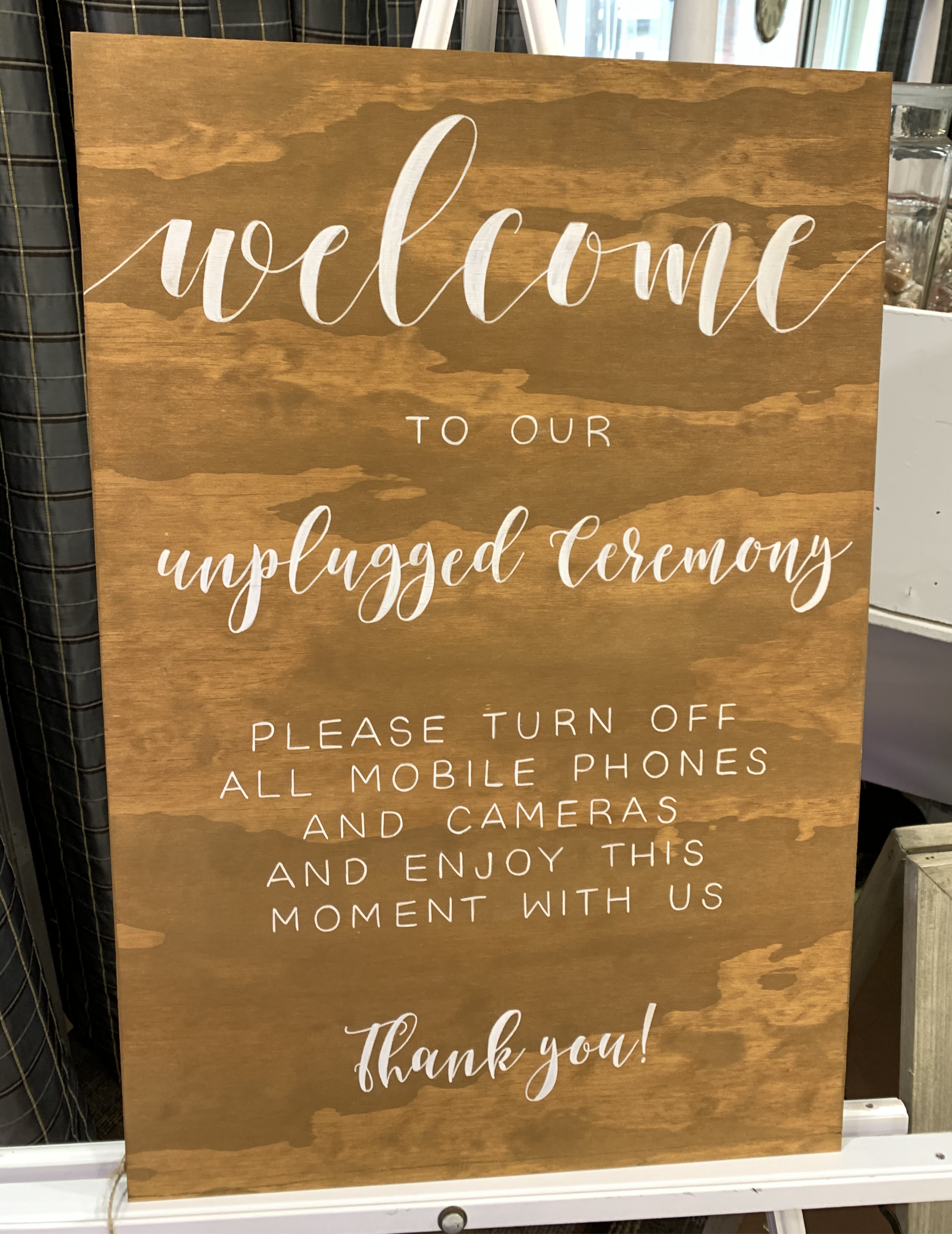 Unplugged Ceremony Wooden