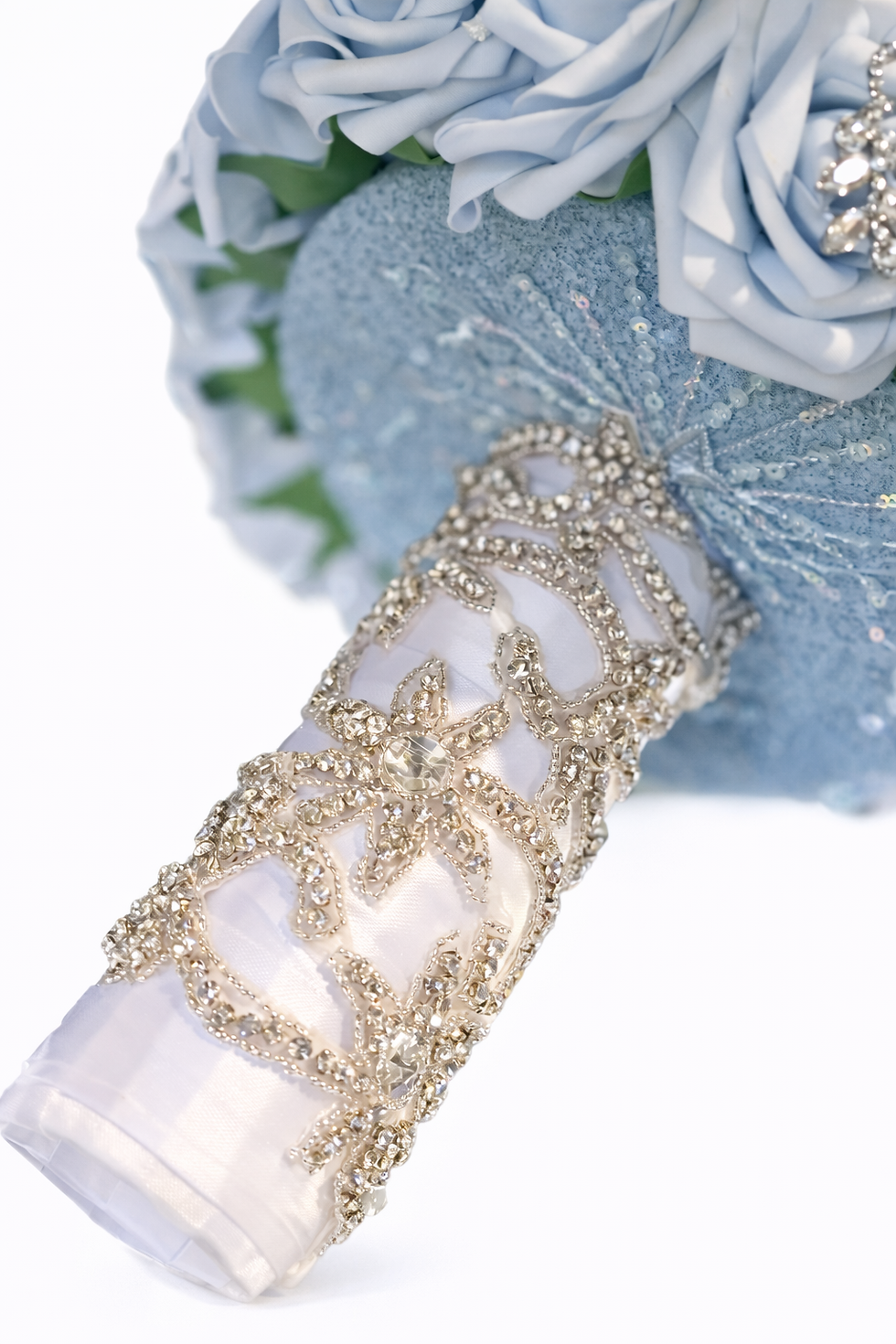 Thumbnail: Royal Sapphire Glam Bridal Bouquet