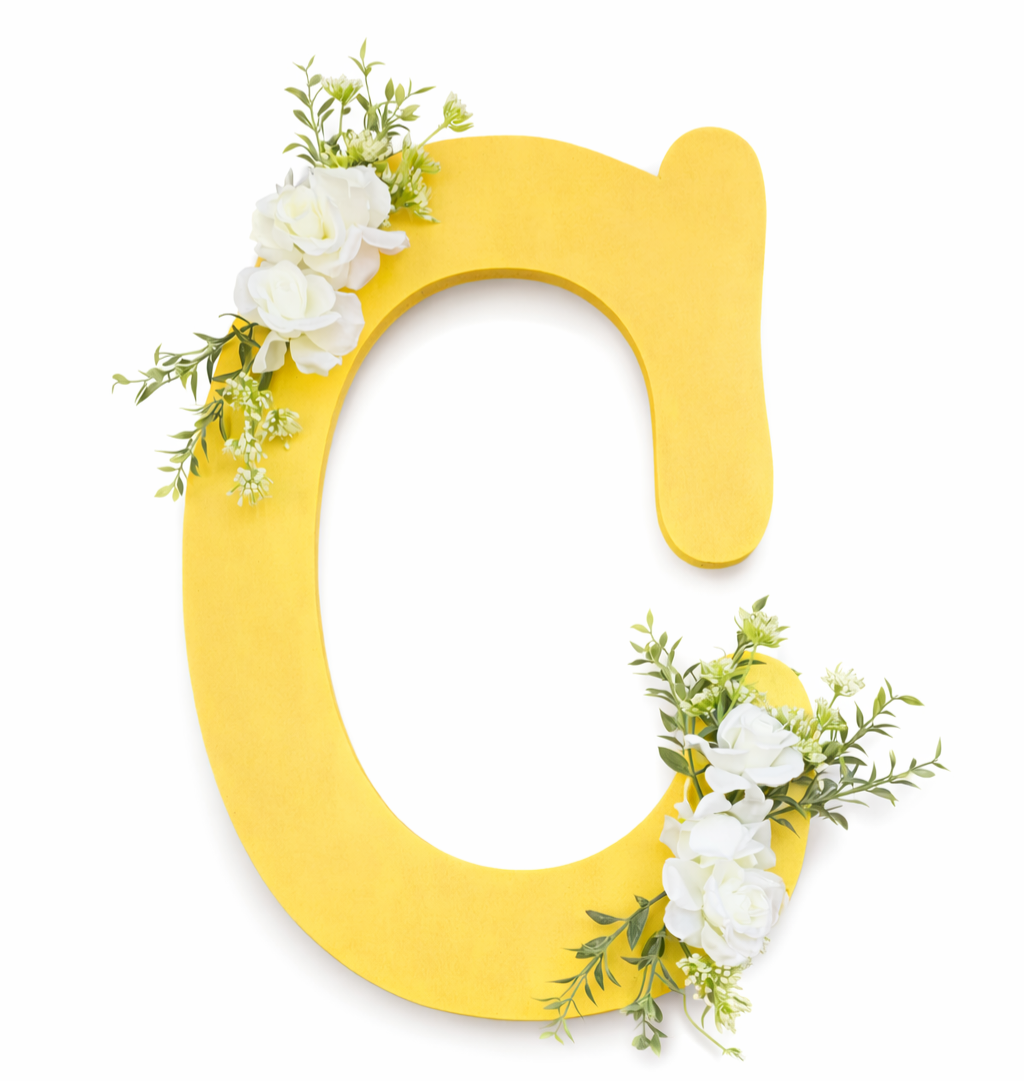 Custom Monogram Wood Door Hanger