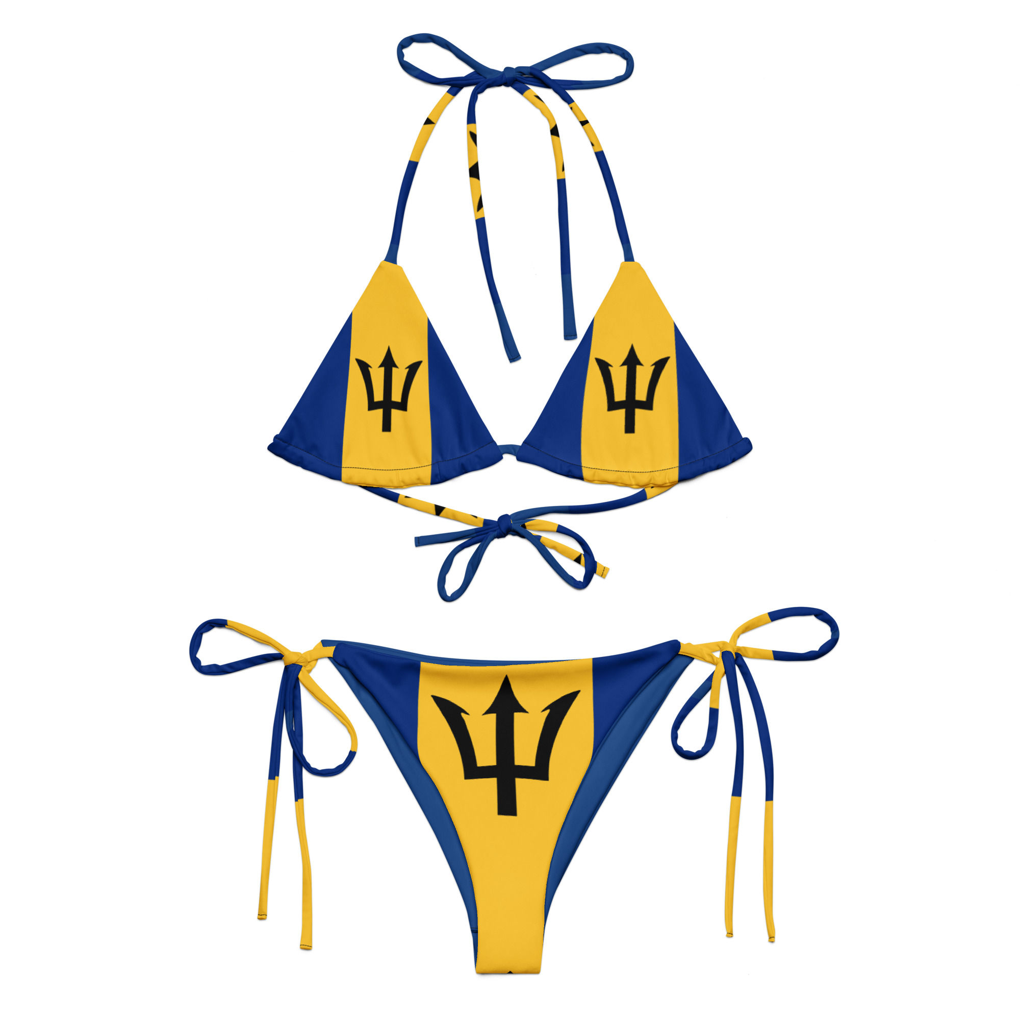 Barbados Flag String Bikini Set