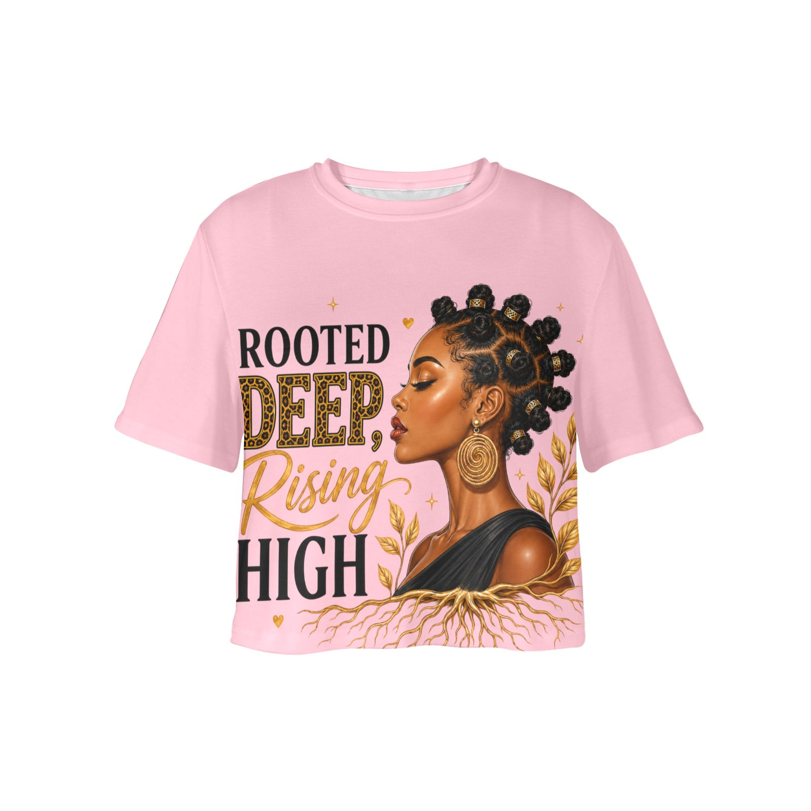Rooted Deep, Rising High Crop T-Shirt