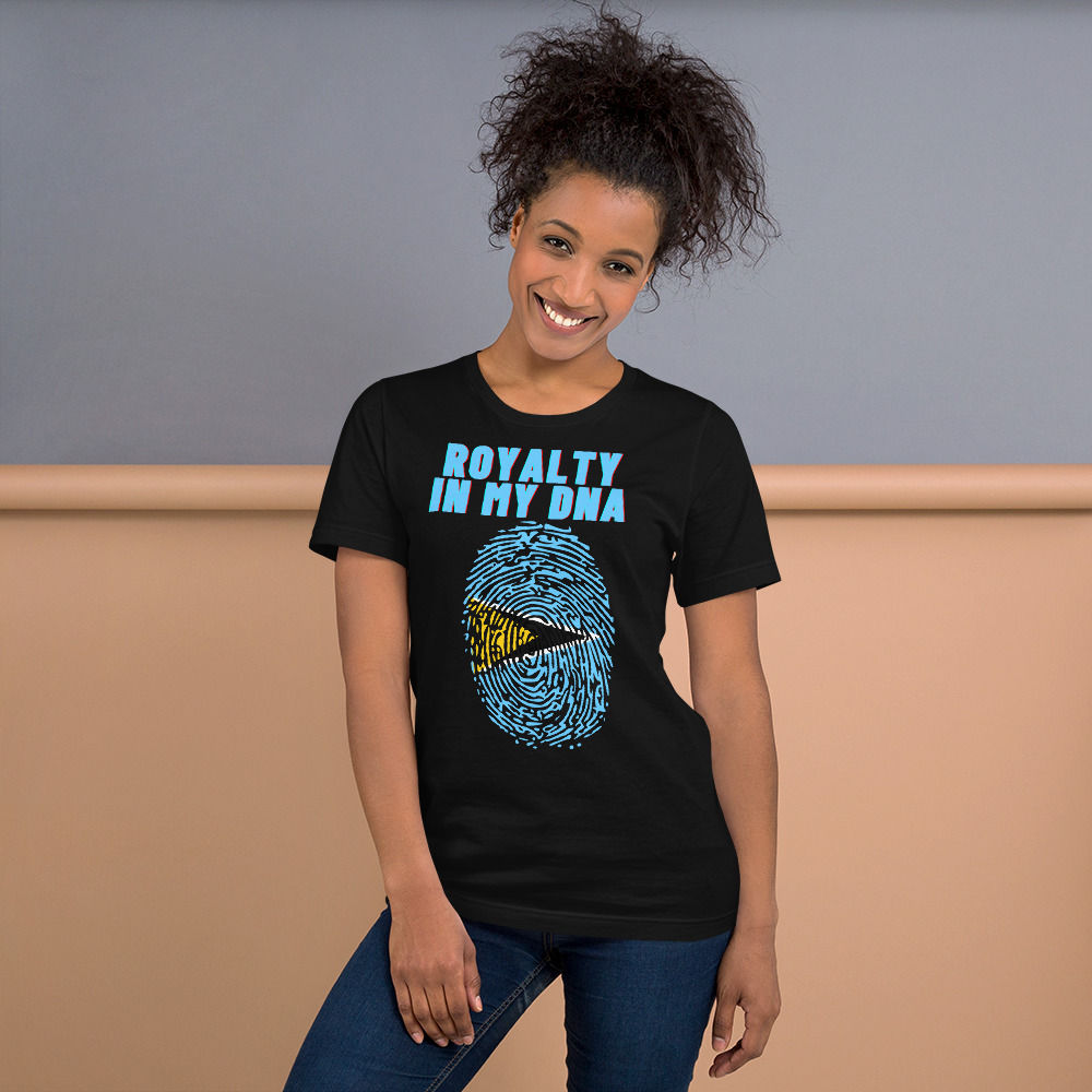Women's St Lucia DNA Slogan Thumbprint t-shirt
