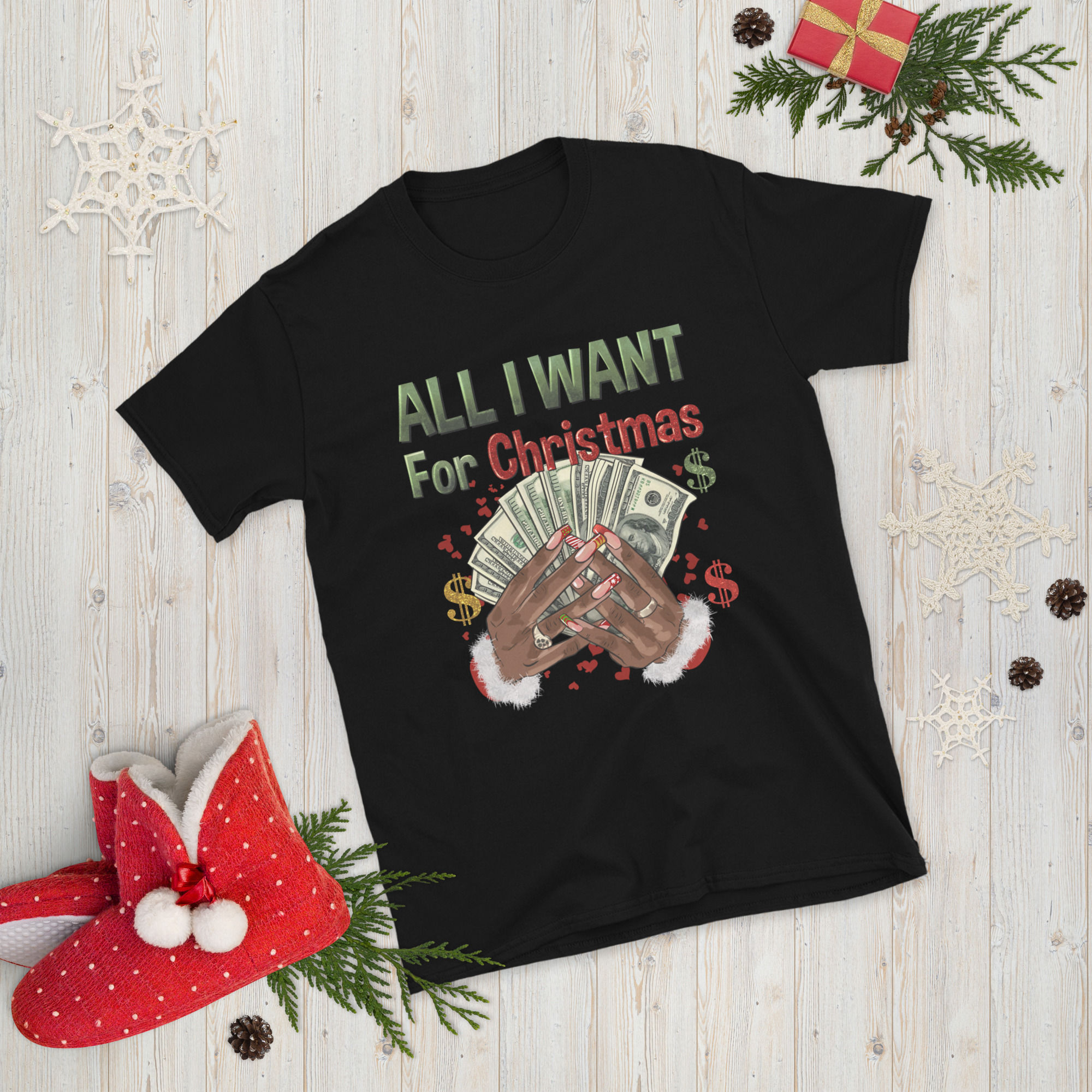 All I Want for Christmas Short-Sleeve Unisex T-Shirt