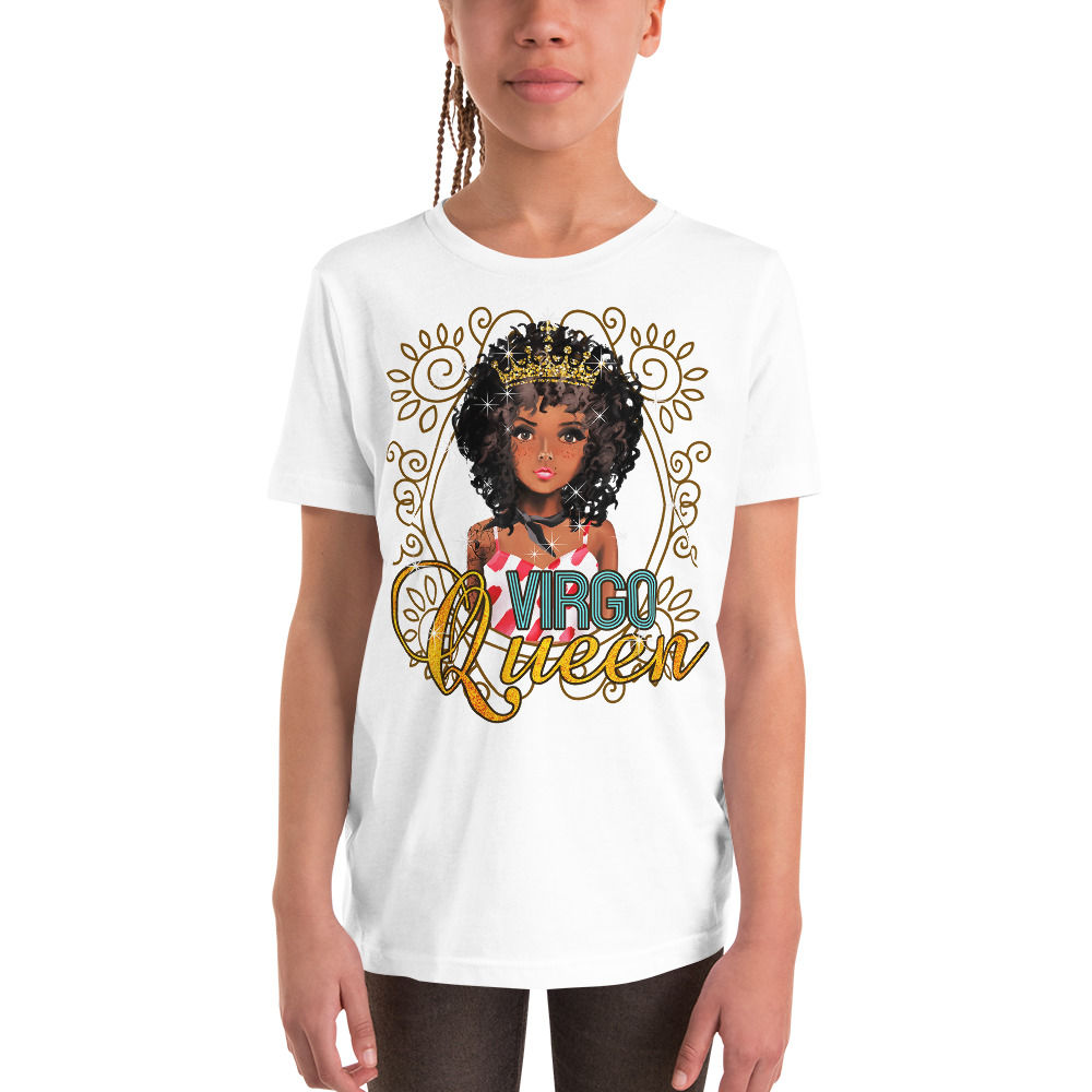 Youth Virgo Queen mirror graphic t-shirt