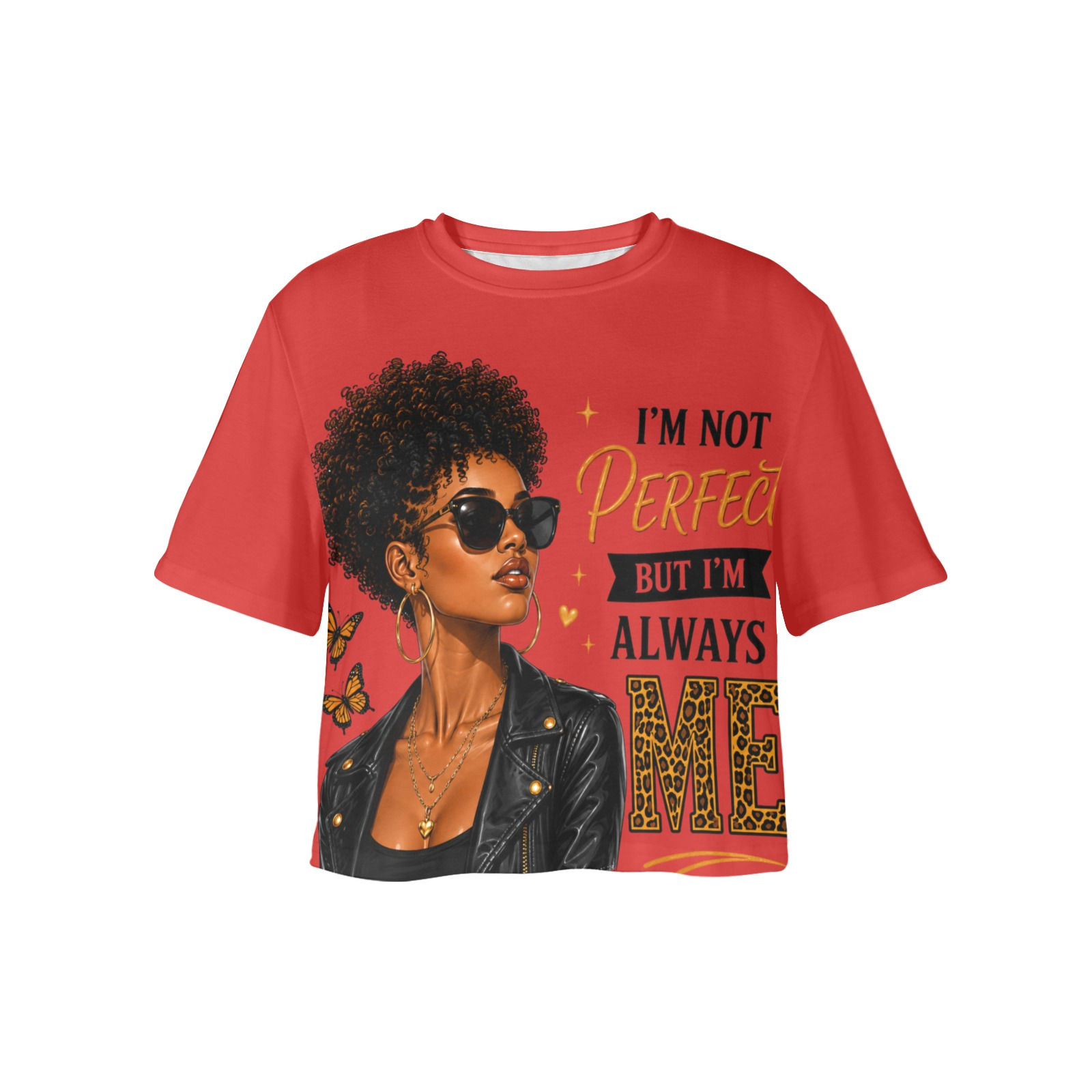 I'm Not Perfect, But I'm Still Me Crop T-Shirt