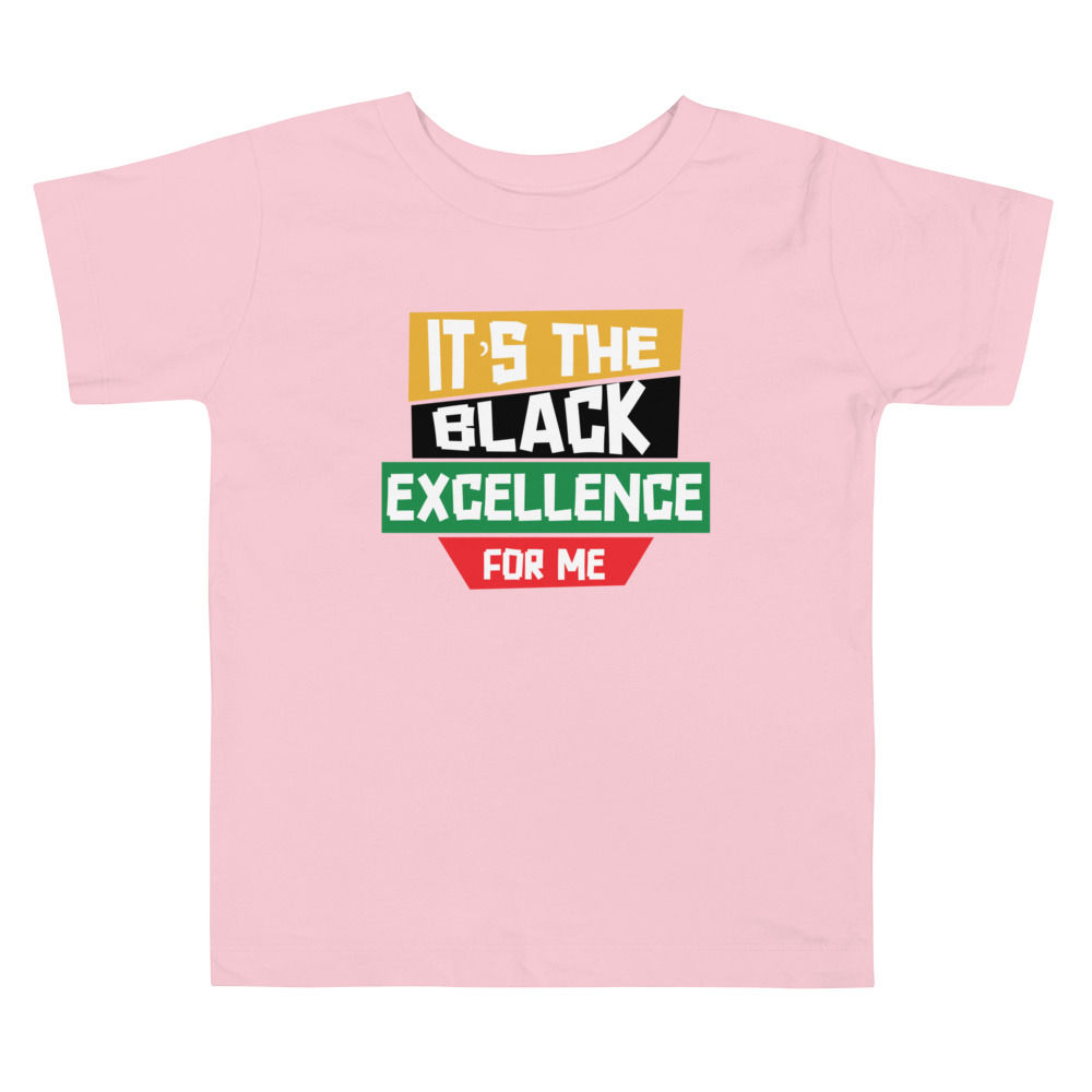 Toddler It's The Black Excellence stack graphic tee