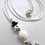 Thumbnail: Christmas Snowman Beaded White & Silver Lanyard and White Card Holder   