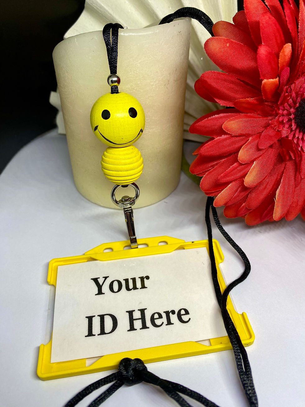 Mini Pets called Toots Wooden Beaded Silk Cord Lanyard