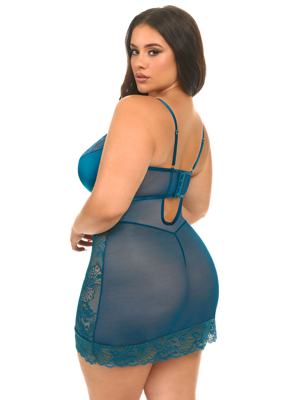 Curvy Liv Lacey Babydoll Dress