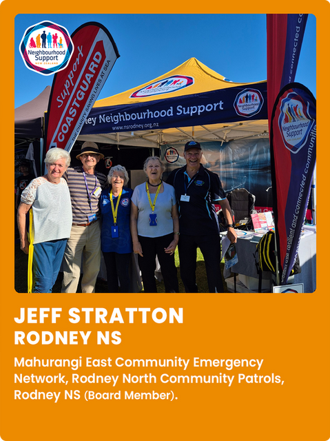 Jeff Stratton - Rodney NS - Mahurangi East Community EMergency Network + CPNZ