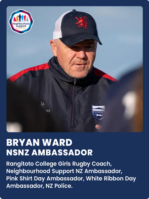 Bryan Ward (NSNZ Ambassador) Rugby Coach