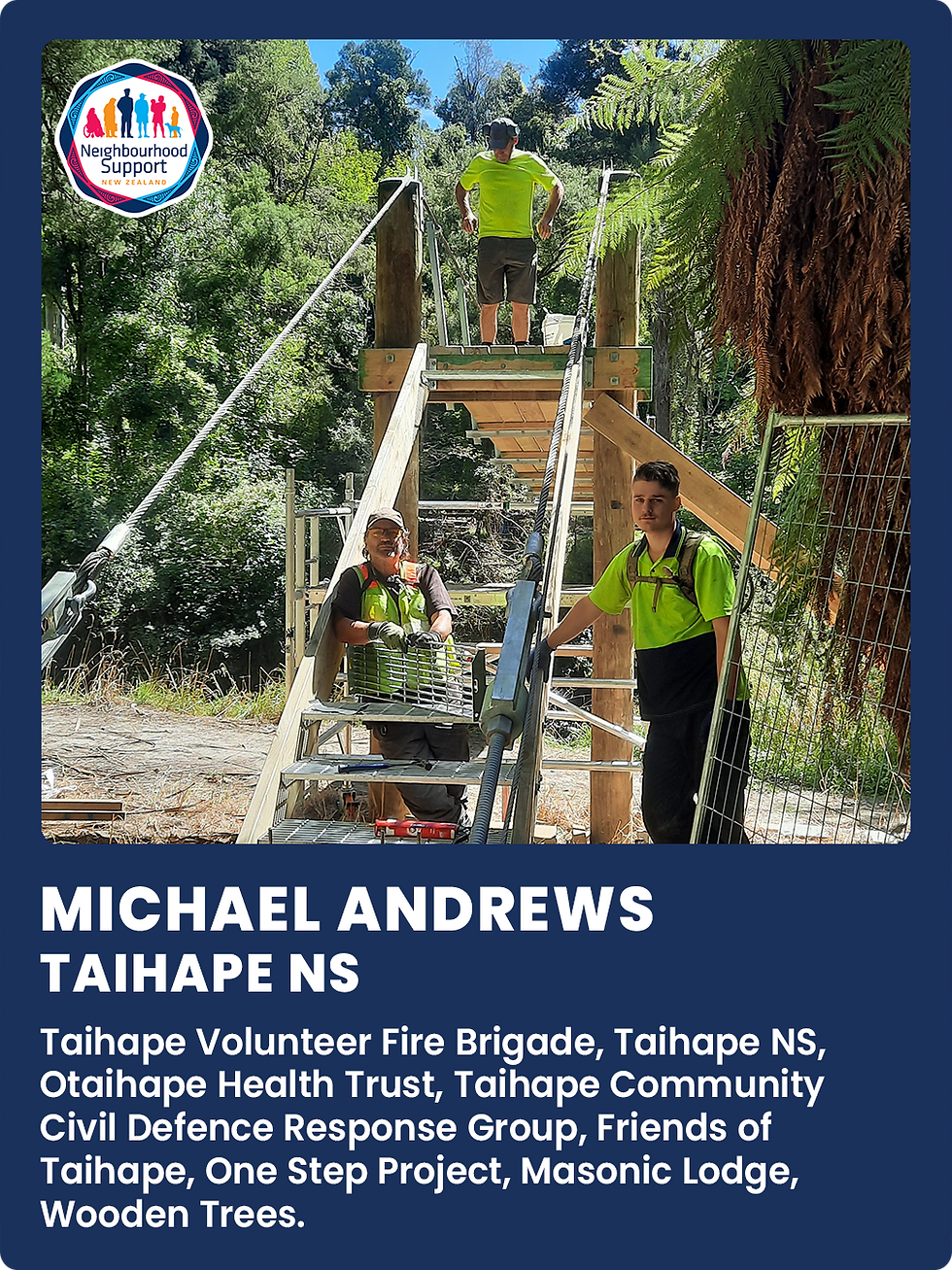 Michael Andrews - Taihape Volunteer Fire Brigade + Civil Defence Response Group