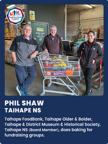 Phil Shaw - Taihape NS - Taihape Food Bank