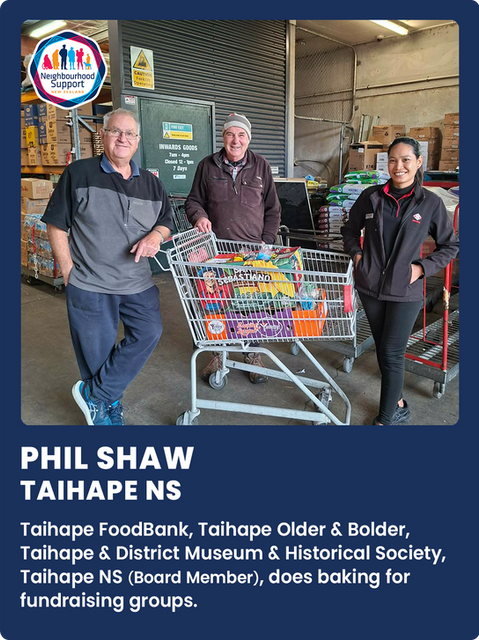 Phil Shaw - Taihape NS - Taihape Food Bank