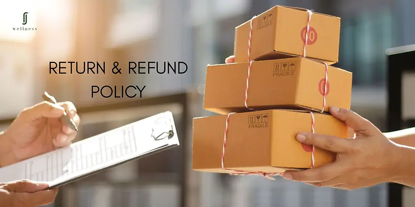 rj wellness return & refund policy banner