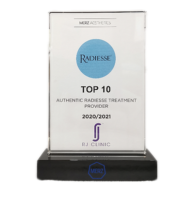 Radiesse Top 10 user award | RJ CLINIC