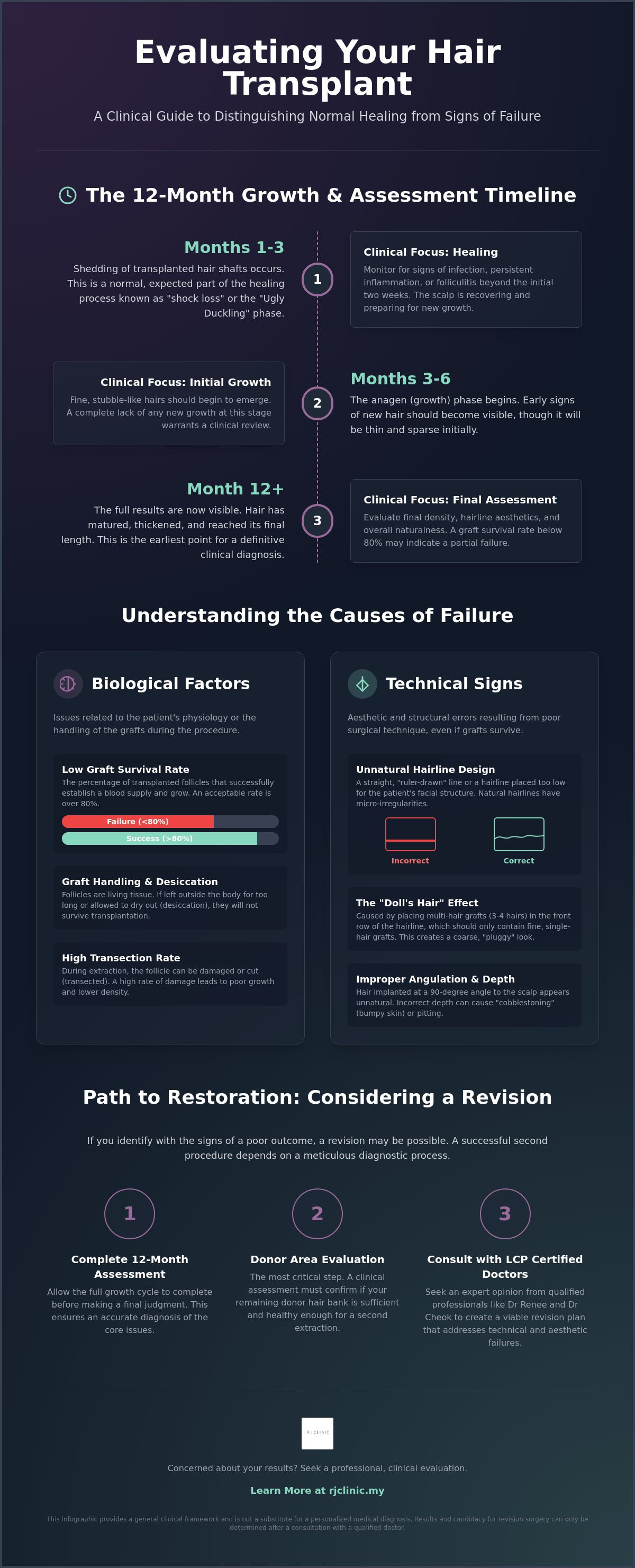 Signs of a failed hair transplant