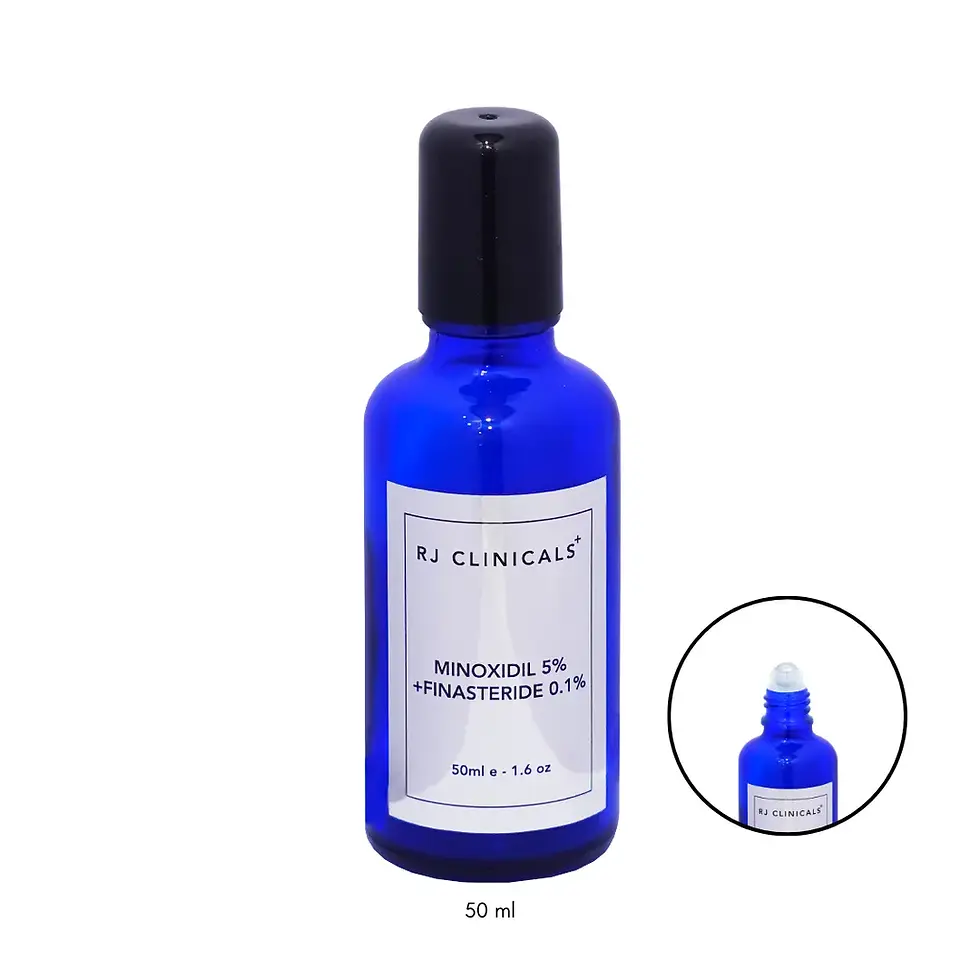 RJ Wellness Minoxidil 5% Finasteride 0.1% 50ml roller bottle