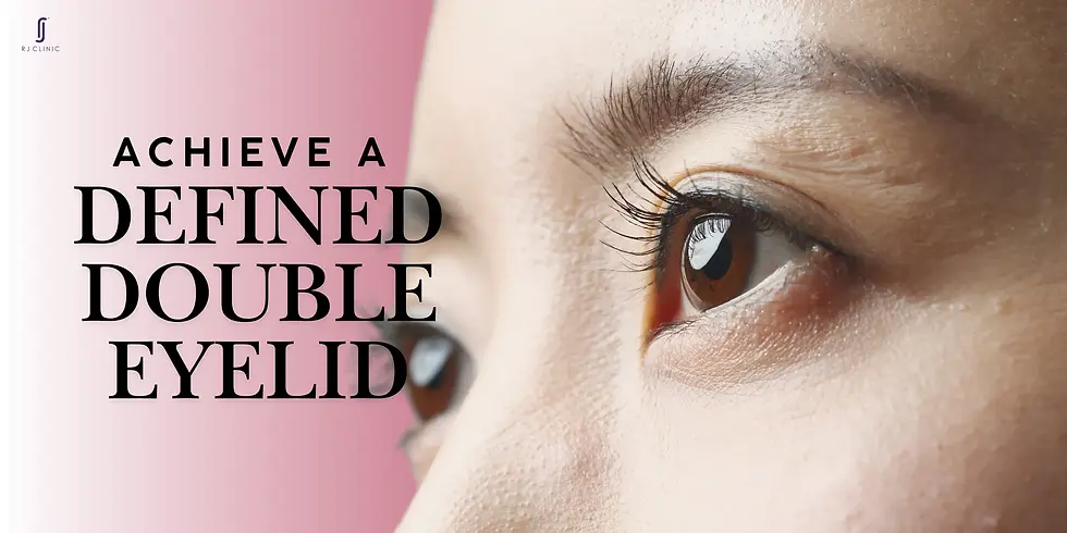 achieving a defined double eyelid