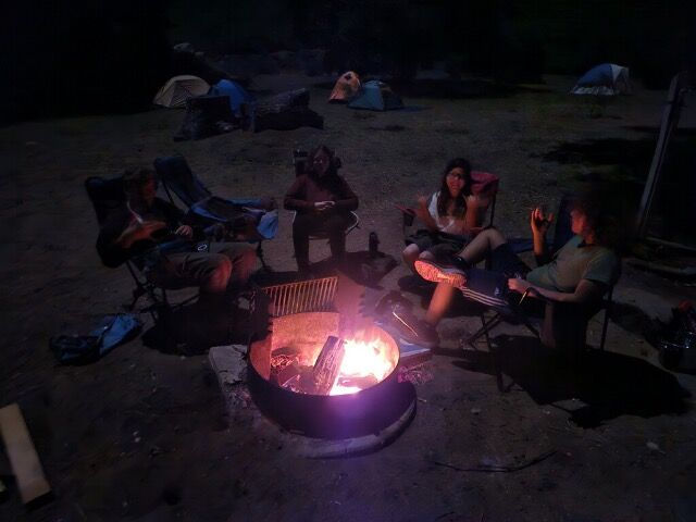 Forest Waterfall Campout