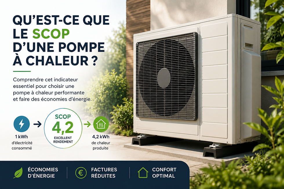 Qu'est-ce que le SCOP d'une pompe à chaleur ?