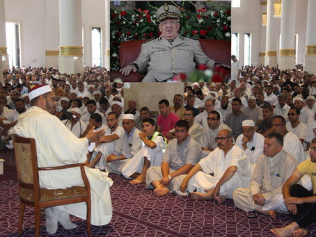 الجزائر/ وزارة الشؤون الدينية والأوقاف/ الوسائل المسخرة: عناوين موحدة خطبة الجمعة “للقايد صالح