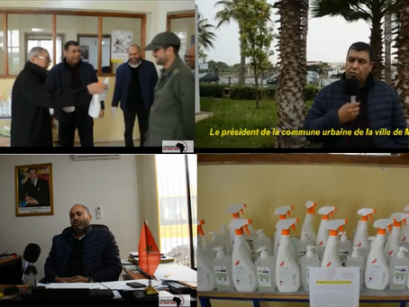 Coronavirus / Commune Mers El Kheir: distribution des gels hydroalcooliques et des produits de netto