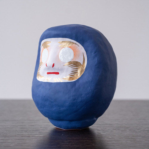 はっぴーだるま 9cm 群青色 | HappyDaruma&Tokyo | 東京都足立区