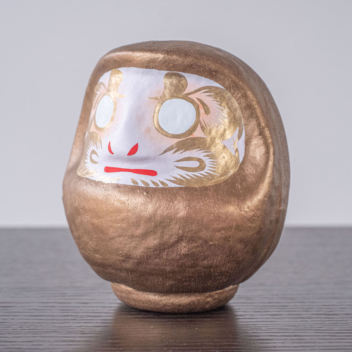 はっぴーだるま 12cm 赤銅色 | HappyDaruma&Tokyo | 東京都足立区
