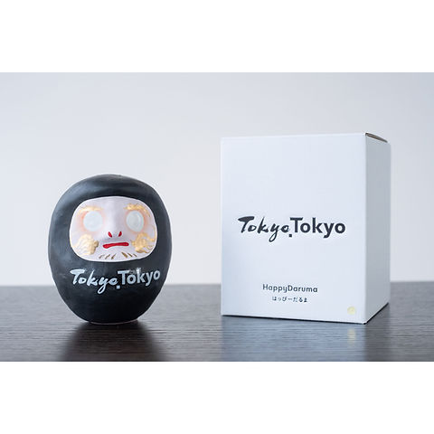 TokyoTokyoはっぴーだるま「龍と鳳凰」漆黒 | HappyDaruma&Tokyo