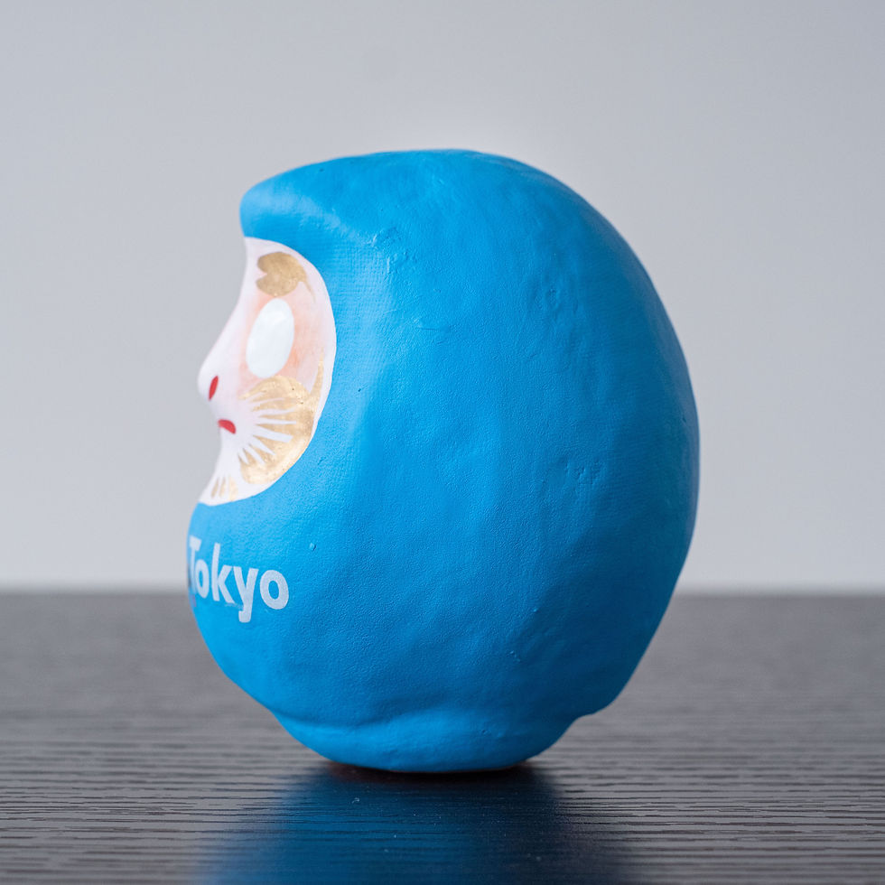 Thumbnail: "Tokyo Tokyo" Happy Daruma (height 9 cm) (2 colors in total)