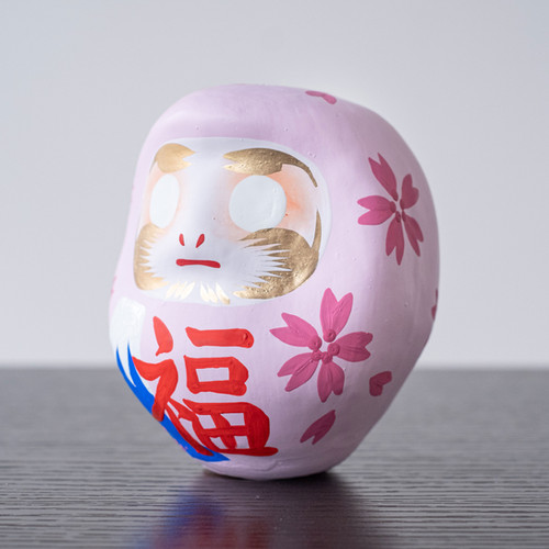 はっぴーだるま「富士と桜に松」桜色 | HappyDaruma&Tokyo | 東京都足立区