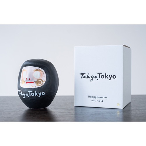 TokyoTokyoはっぴーだるま「龍と鳳凰」漆黒 | HappyDaruma&Tokyo