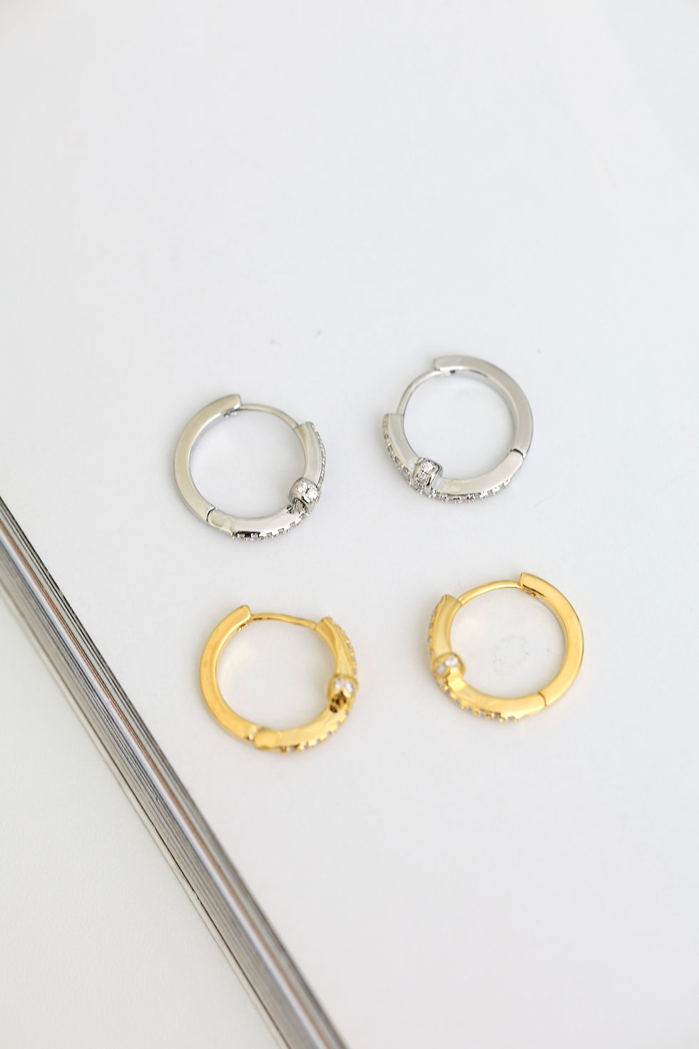 Thumbnail: Stardust Lane Hoop in silver