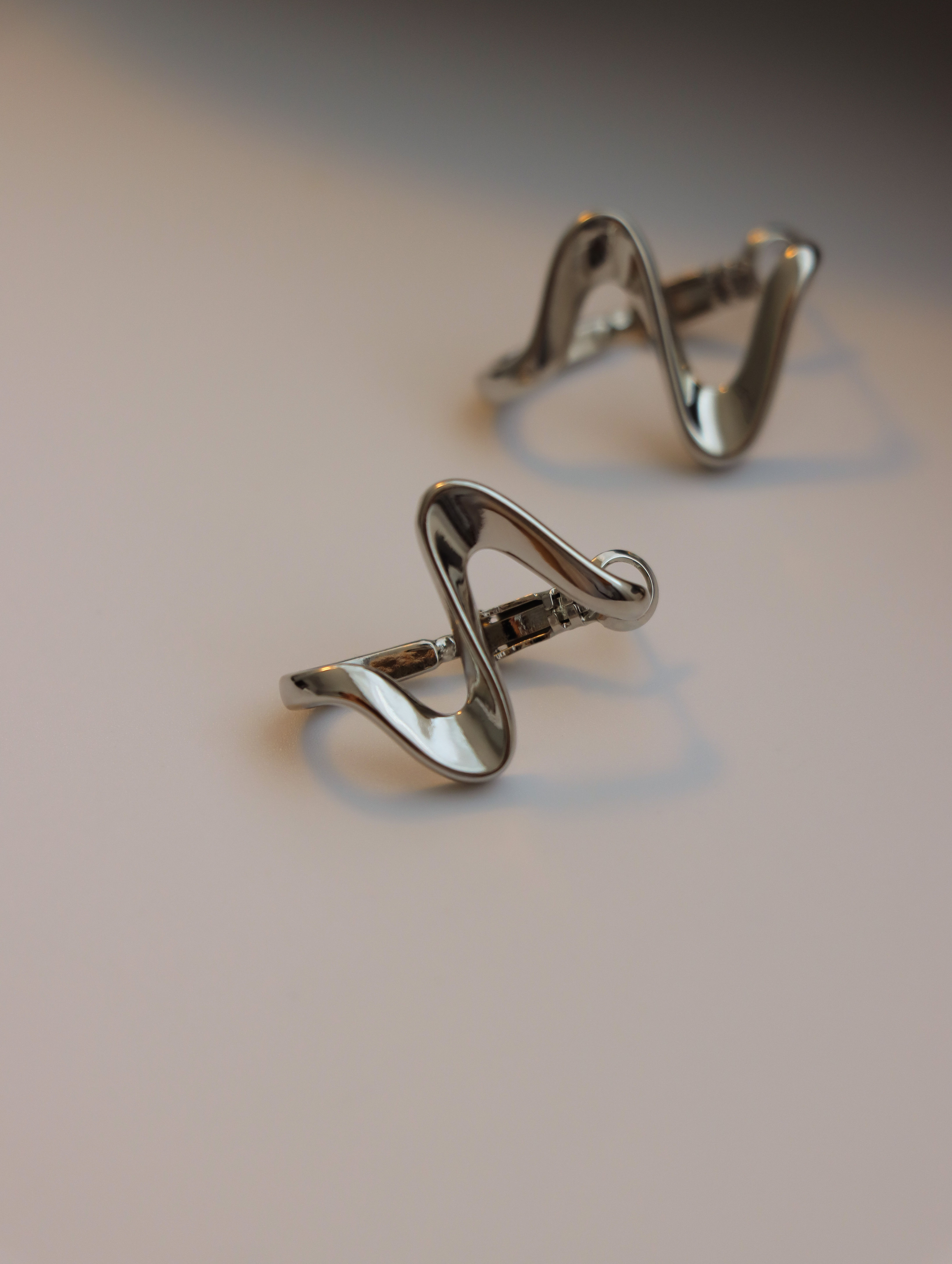 Lightning Wave Earrings in silver(As Worn by Christy)