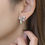 Thumbnail: Bella Bow Earrings in silver